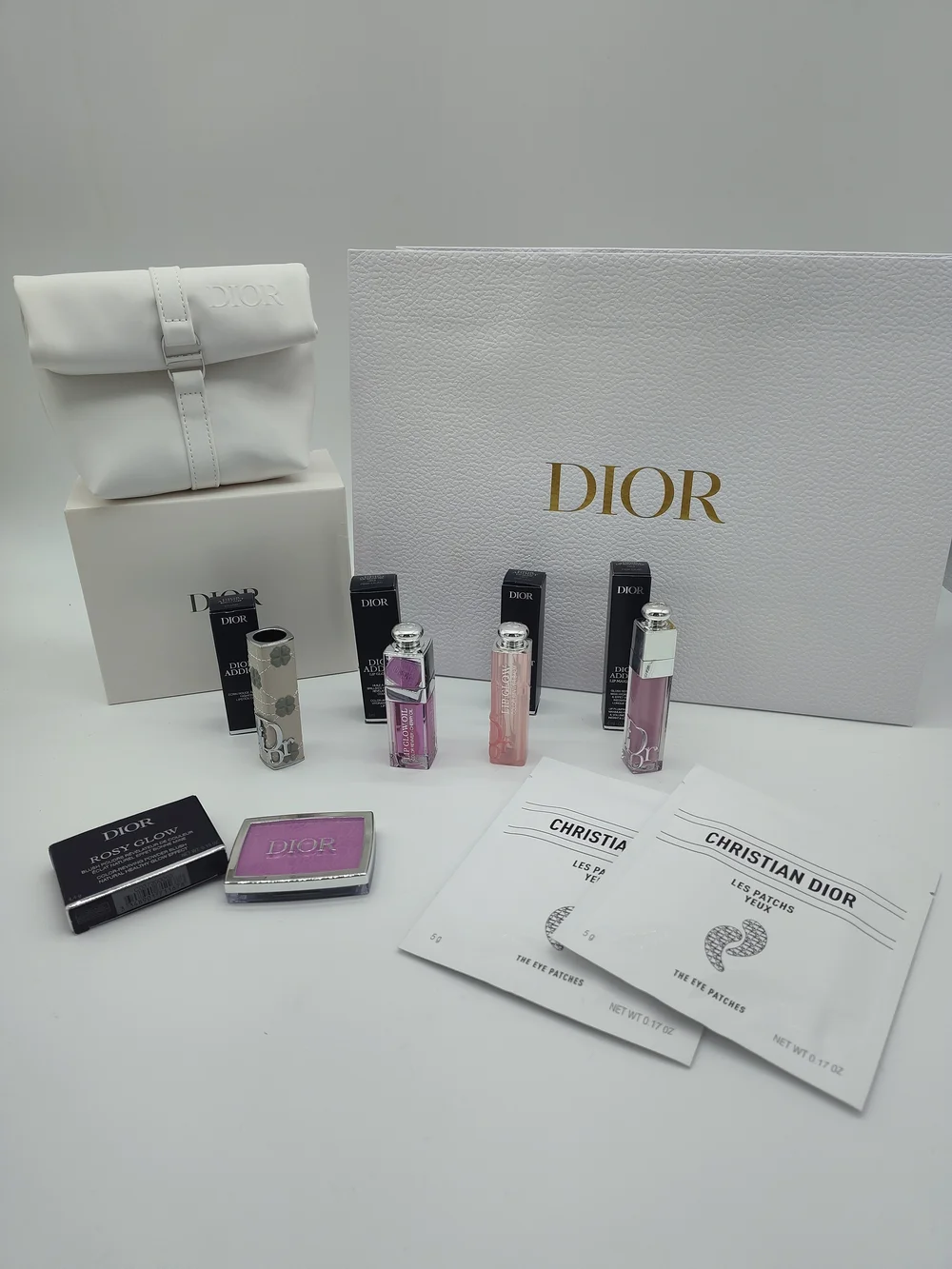 DIOR Limited Edition Charm Beauty Collection Lip Glow Pouch Gift Set NIB
